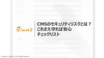 CMSのセキュリティリスクとは？これさえ守れば安心チェックリスト